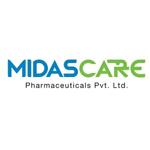 MidasCare Pharmaceuticals Pvt Ltd（ミダスケア）社ロゴ
